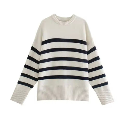 Streifen-Chic Pullover