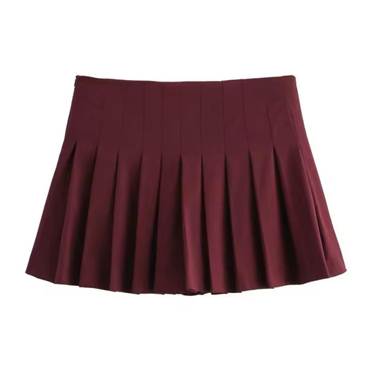 Plissee-Skort – Hohe Taille