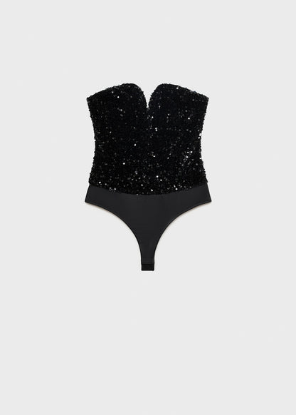 Glitzer-Bodysuit