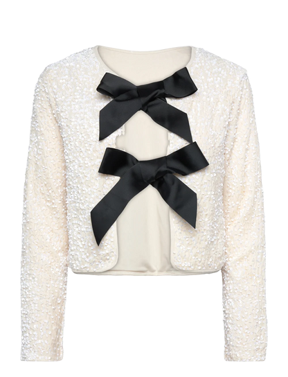 Sparkle Bow Pailletten-Jacke